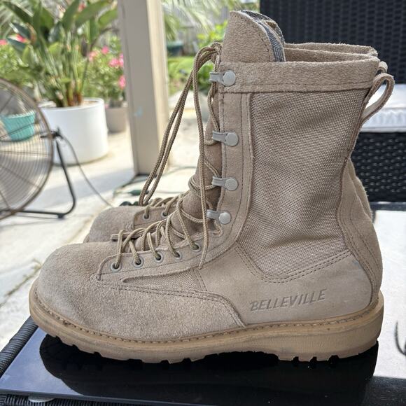 Belleville Combat Boots 790G US Army Military Work Quality Goretex Tan Size 10R - Picture 1 of 8